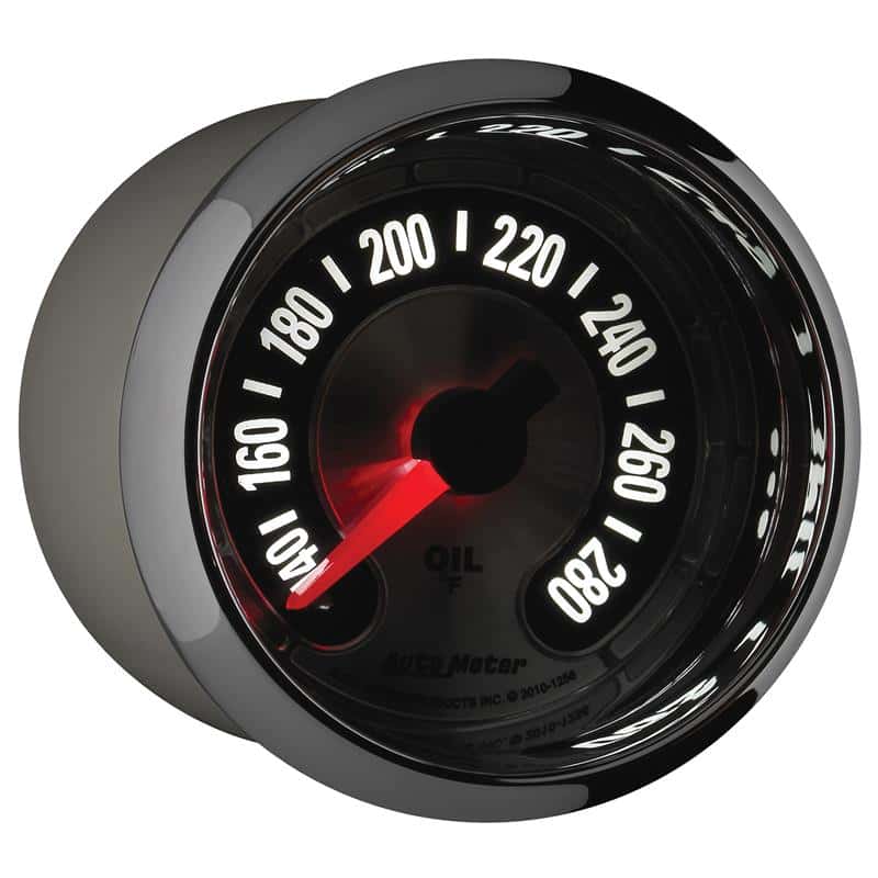 AutoMeter — Autometer American Muscle 2-1/16in Full Sweep Electric Digital Stepper 140-280 Deg F Oil Temp Gauge
GA 2" OILT STEPPR AM - view 7