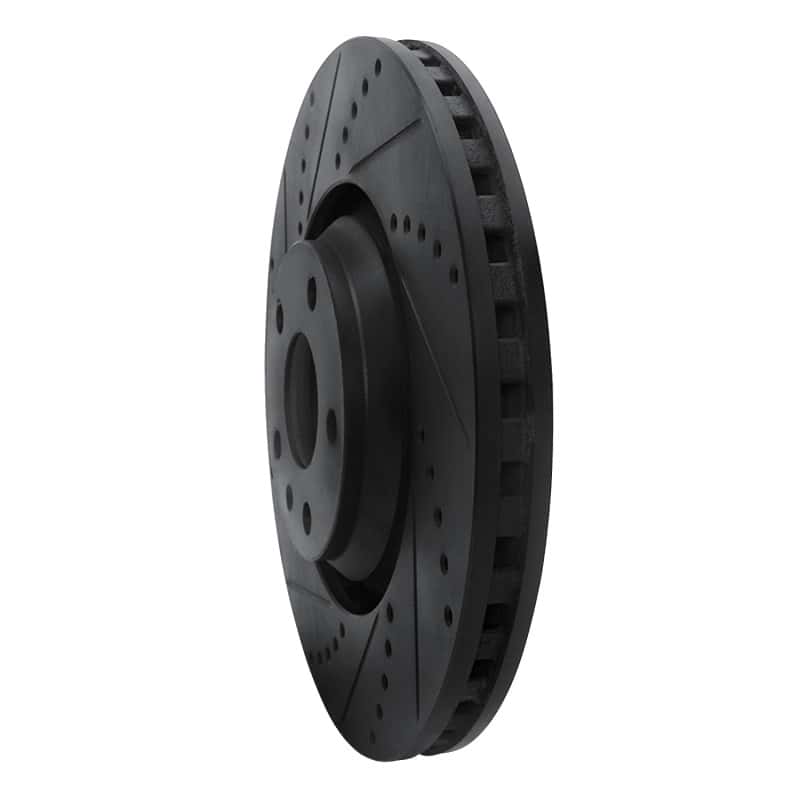 R1 Concepts — R1 08-11 Audi TT Quattro Front Left Drilled & Slotted Black Brake Rotor
R1 Brake Rotor Drill - view 2