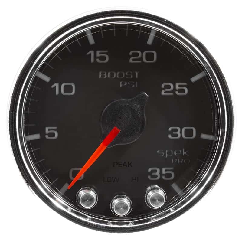 AutoMeter — Autometer Spek-Pro Gauge Boost 2 1/16in 35psi Stepper Motor W/Peak & Warn Black/Chrome
GA 2" BST 35 BCC SPK - view 2