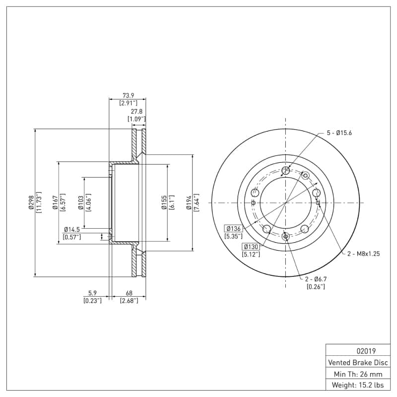 DFC — DFC 87-95 Porsche 944 Turbo Front Brake Rotor
DFC Brake Rotor - view 6