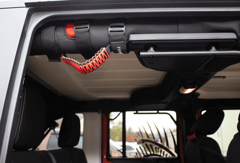 Fishbone Offroad — Fishbone Offroad Paracord Grab Handles w/Three Straps Red - view 5
