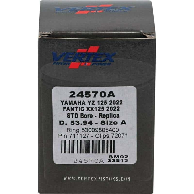 Vertex Pistons — Vertex Piston 2023 Fantic Motor XE 125 125cc Cast Replica Piston Kit - view 4
