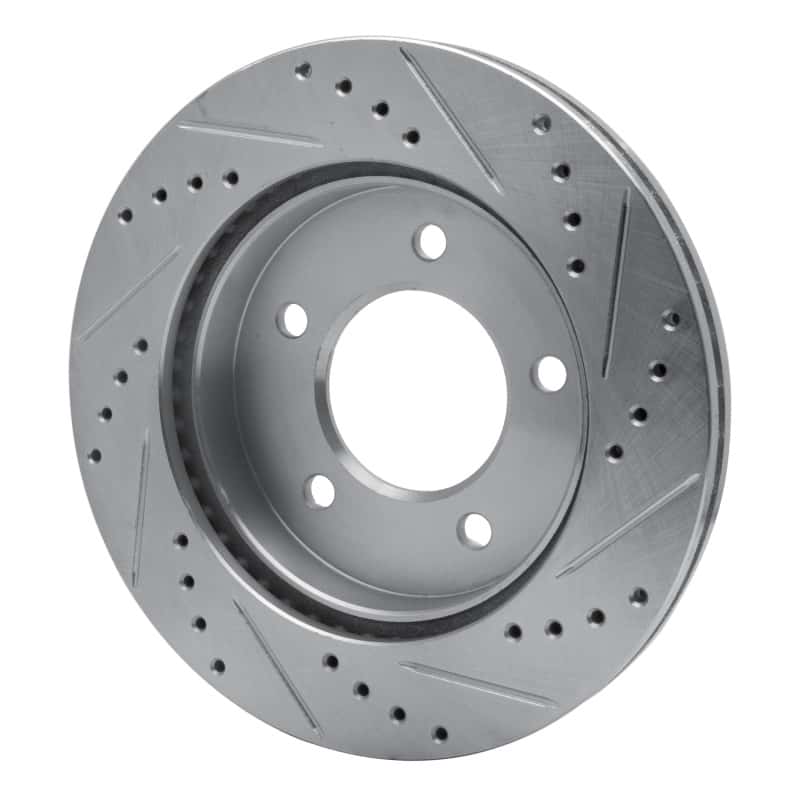 R1 Concepts — R1 97-04 Ford F-150 4WD Front Left Drilled & Slotted Silver Brake Rotor
R1 Brake Rotor Drill - view 4