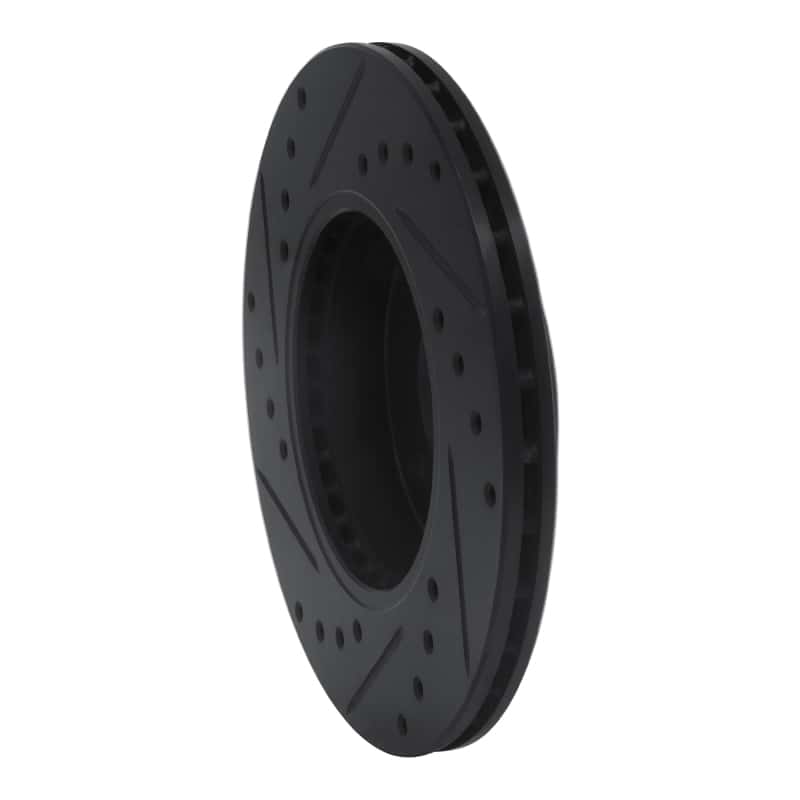 R1 Concepts — R1 88-06 Nissan NX Front Right Drilled & Slotted Black Brake Rotor
R1 Brake Rotor Drill - view 4