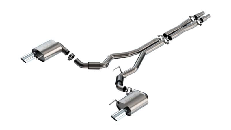 Borla — Borla 2024 Ford Mustang GT 5.0L V8 w/o Active Exhaust S-Type Cat-Back Exhaust System
Cat-Back System - view 1