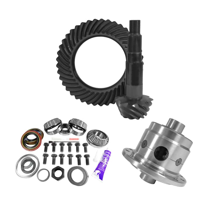 Yukon Gear & Axle — Yukon Gear 11.25in Dana 80 4.56 Rear Ring & Pinion Install Kit 35 Spline Positraction 4.375in BRG
Gear & Install Pkg
Gear/Install Pkg - view 1