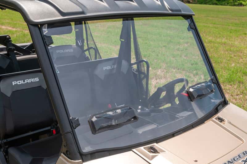 Seizmik — Seizmik 15-23 Polaris Ranger 500/ 570/ EV Mid-Size Pro-fit Tool-Less Windshield Vented HC - view 1