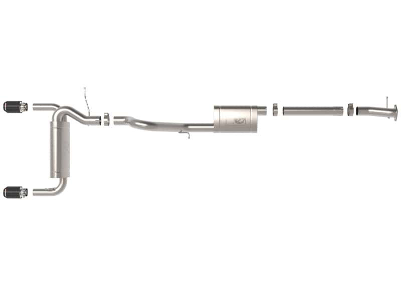 aFe — aFe 2021+ Ford Bronco L4-2.3L (t) / V6-2.7L (tt) Vulcan 3in. to 2.5in. SS Cat-Back - Carbon
Cat-Back Exhaust - view 2