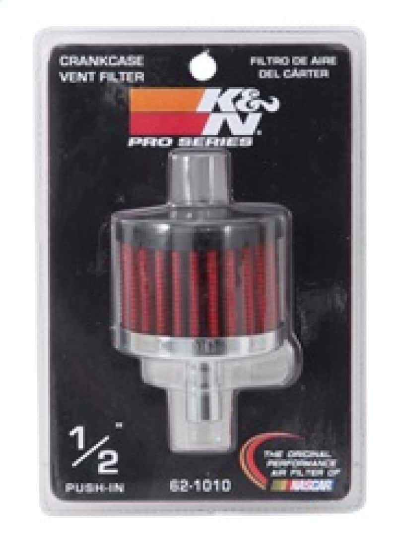 K&N Engineering — K&N Steel Base Crankcase Vent Filter .5in Vent OD x 2in OD x 1.5in Height
Vent Air Filter/Brea
Vent Air Filter - view 12
