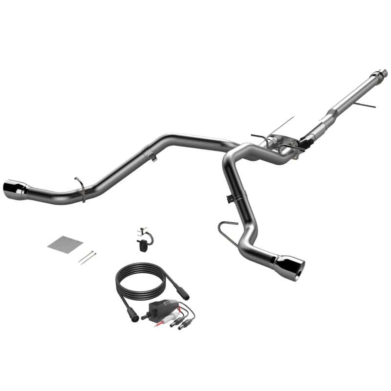 QTP — 2014-2018 Silverado/Sierra QTP Screamer Split Rear Exit Cat Back - view 4