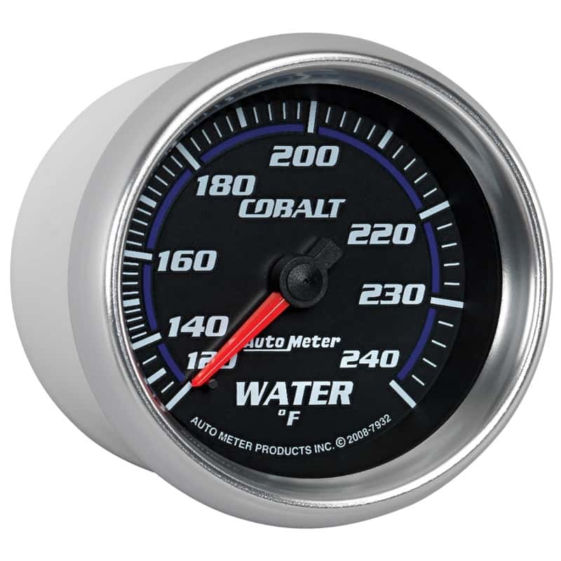 AutoMeter — Autometer Cobalt 66mm 120-240 Degree F Mechanical Water Temperature Gauge
GA 2.6" WT 240F M CB - view 11