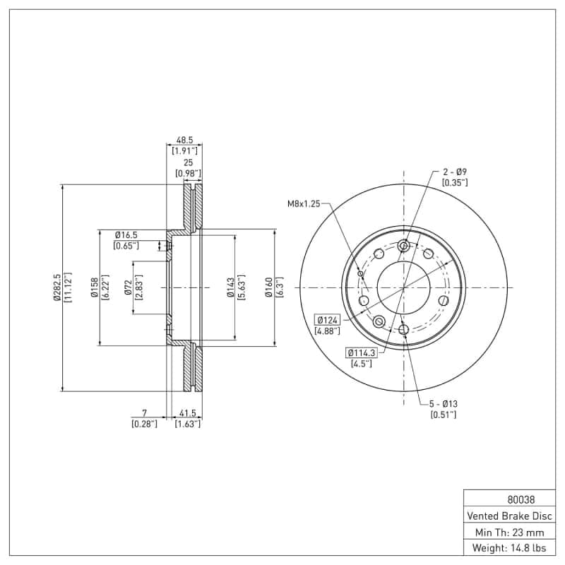 DFC — DFC 03-05 Mazda 6 Front Brake Rotor
DFC Brake Rotor - view 6