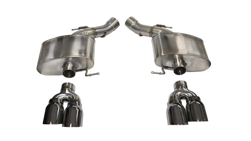 CORSA Performance — Corsa 2012-2017 BMW M6 F12 / F13 / F06 Polished Sport Axle-Back Exhaust
Exhaust - view 2