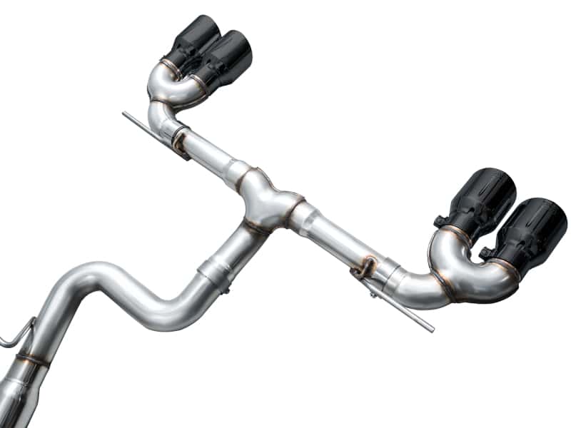 AWE Tuning — AWE MK8 Volkswagen Golf R 3in Track Edition Quad Exhaust - Diamond Black Tips
Track Catback - view 9