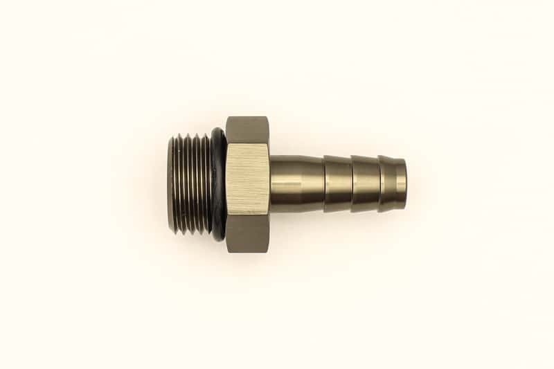 DeatschWerks — DeatschWerks 8AN ORB Male To 3/8in. Male Triple Barb Fitting (Incl. O-Ring)
Lines & Fittings - view 3