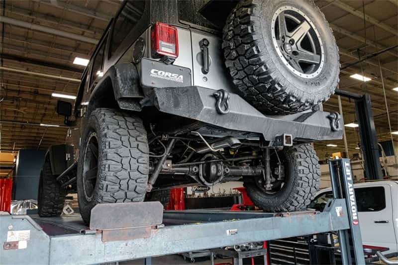 CORSA Performance — Corsa 2007-2018 Jeep Wrangler JKU 3.6L Sport 2.75in Cat-Back Exhaust w/ Turn Down Tip
Exhaust - view 7