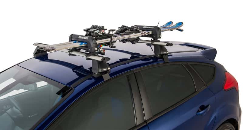 Rhino-Rack — Rhino-Rack Universal Ski Carrier - Fits 2 Pairs of Skis - Black - view 6
