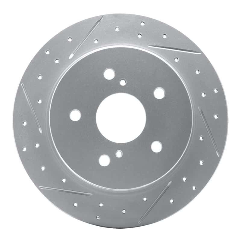 R1 Concepts — R1 07-14 Suzuki Sx4 Crossover Rear Left Drilled & Slotted Geo-Carbon Rotor - view 1