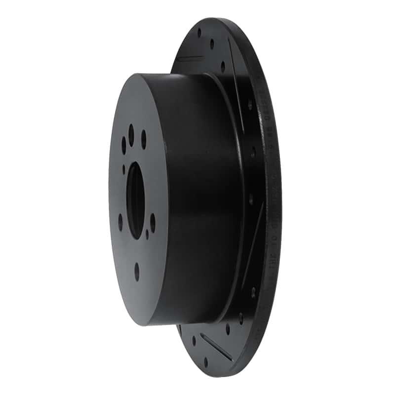 R1 Concepts — R1 04-10 Toyota SIENNA Rear Right Drilled & Slotted Black Brake Rotor
R1 Brake Rotor Drill - view 2
