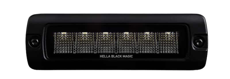 Hella — Hella Universal Black Magic 6 L.E.D. Flush Mount Mini Light Bar - Flood Beam
LEDLightBar - view 22