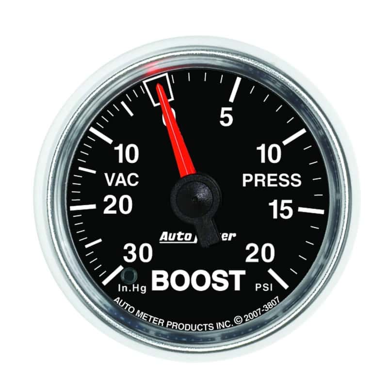 AutoMeter — Autometer GS 52mm 30 in Hg/20 psi Mechanical Vacuum/Boost Gauge
2-1/16" BOOST-VAC, 3 - view 8