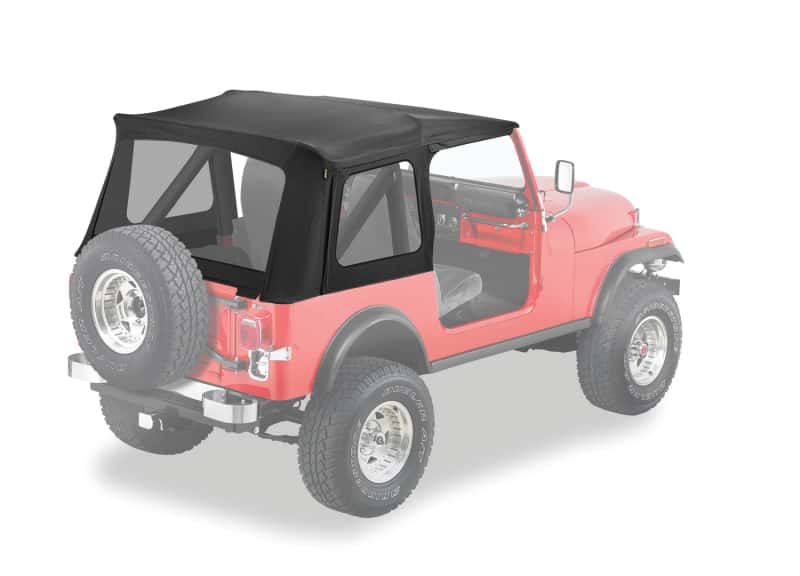 Bestop — Bestop 76-86 Jeep Cj7 / 87-95 Wrangler YJ Supertop Classic Skin (Black Denim Clear Windows)
Supertop Replacement - view 1
