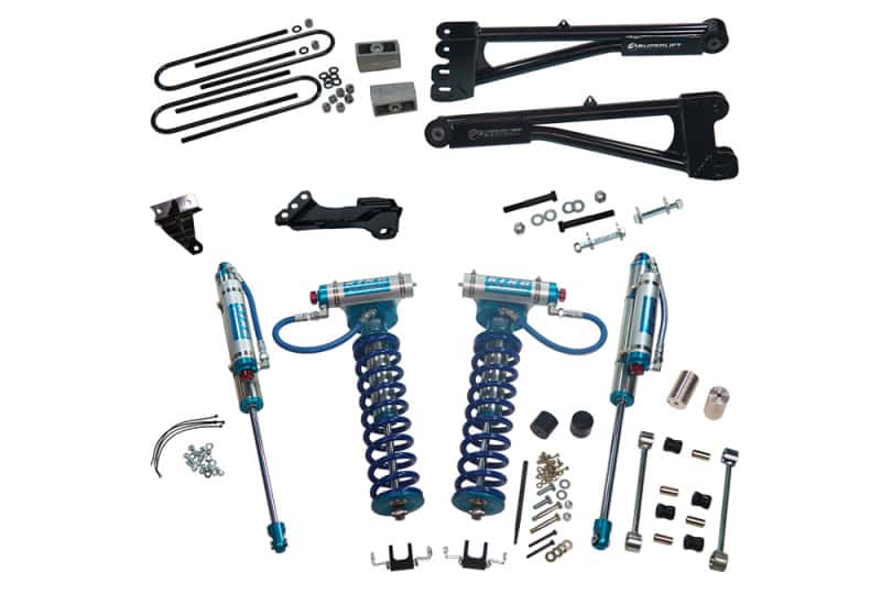 Superlift — Superlift 08-10 Ford F-250/F-350 SD 4WD 4in Lift Kit w/Repl Radius Arms & King Coilovers Rear Shocks
Suspension Lift Kit - view 1