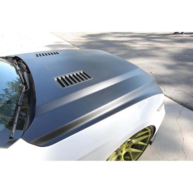 Anderson Composites — Anderson Composites 2015-2017 Ford Mustang (Excl. GT350/GT350R) Super Snake Style Hood Fiberglass - view 6