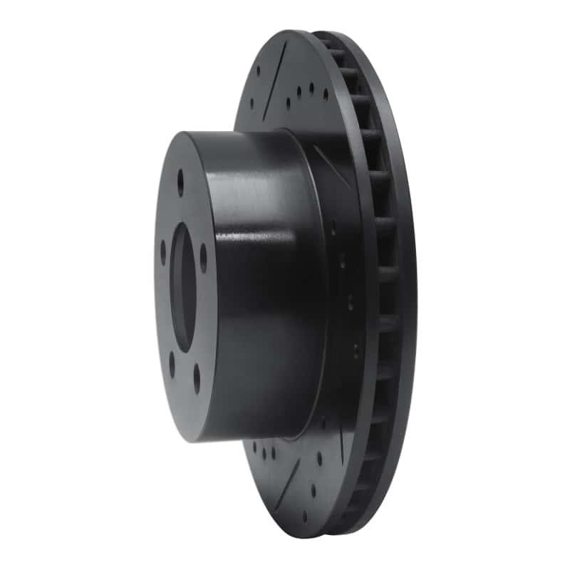 R1 Concepts — R1 91-94 Ford Crown Victoria Front Left Drilled & Slotted Black Brake Rotor
R1 Brake Rotor Drill - view 2