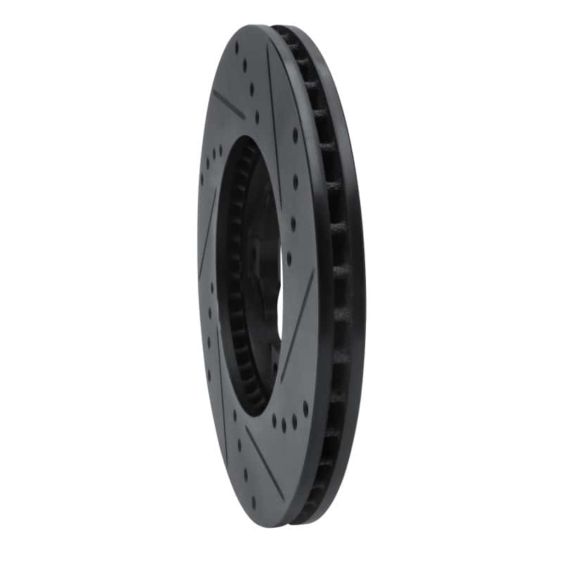 R1 Concepts — R1 92-98 Acura TL Front Left Drilled & Slotted Black Brake Rotor
R1 Brake Rotor Drill - view 4