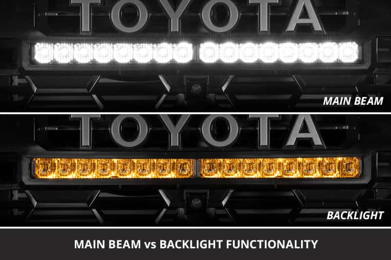 Diode Dynamics — Diode Dynamics 2024-2026 Toyota Tacoma TRD Grille Lightbar SS20 Sport White Combo 6000K - view 3