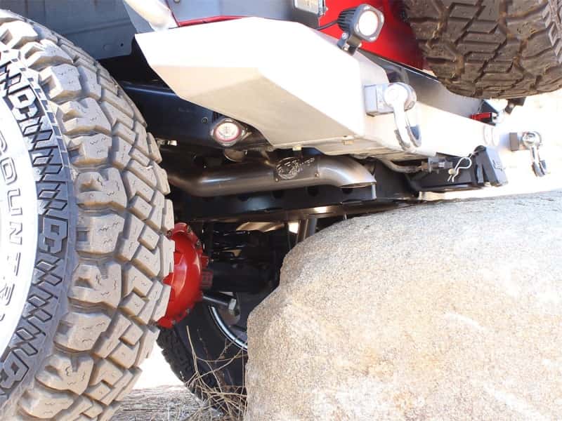aFe — aFe MACHForce XP Exhaust Cat-Back 2.5in SS-409 Hi-Tuck 12-14 Jeep Wrangler Unlimited V6 3.6L 4Dr
Cat-Back Exhaust - view 7