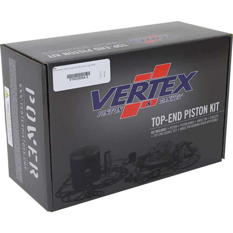 Vertex Pistons — Vertex Piston 18-22 KTM 125 SX 125cc Top End Piston Kit - view 6