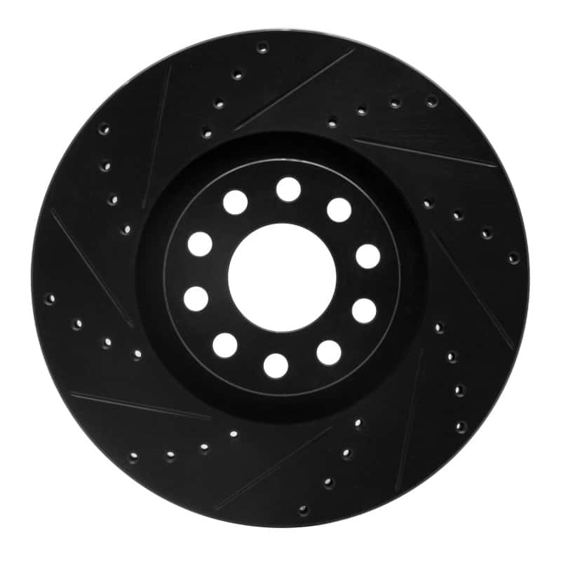 R1 Concepts — R1 02-05 Volkswagen Passat (USA/Canada) Front Left Drilled & Slotted Black Brake Rotor
R1 Brake Rotor Drill - view 1