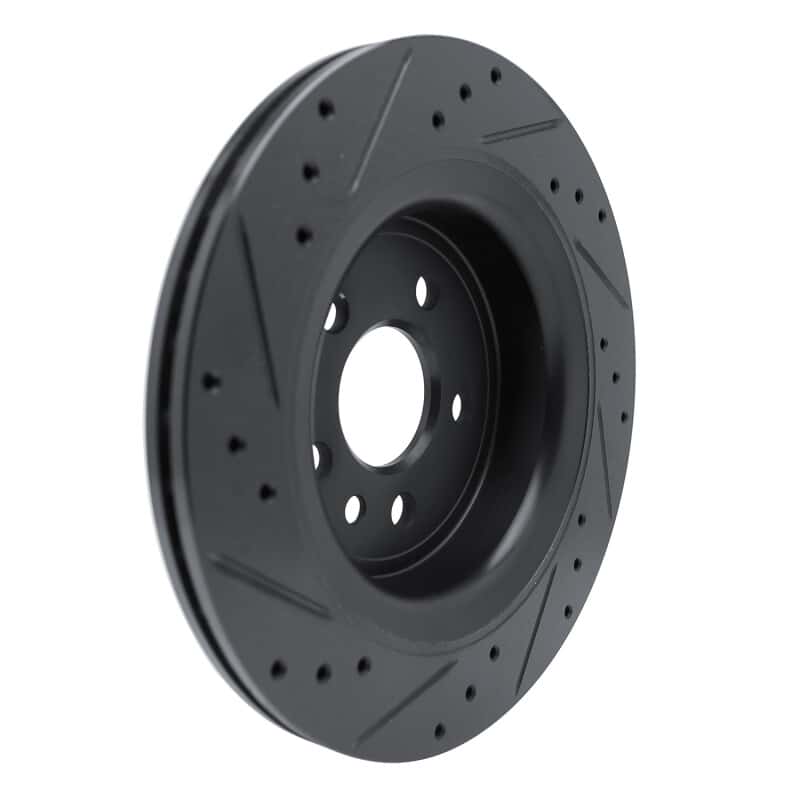 R1 Concepts — R1 10-17 Volvo XC60 Rear Right Drilled & Slotted Black Brake Rotor
R1 Brake Rotor Drill - view 4
