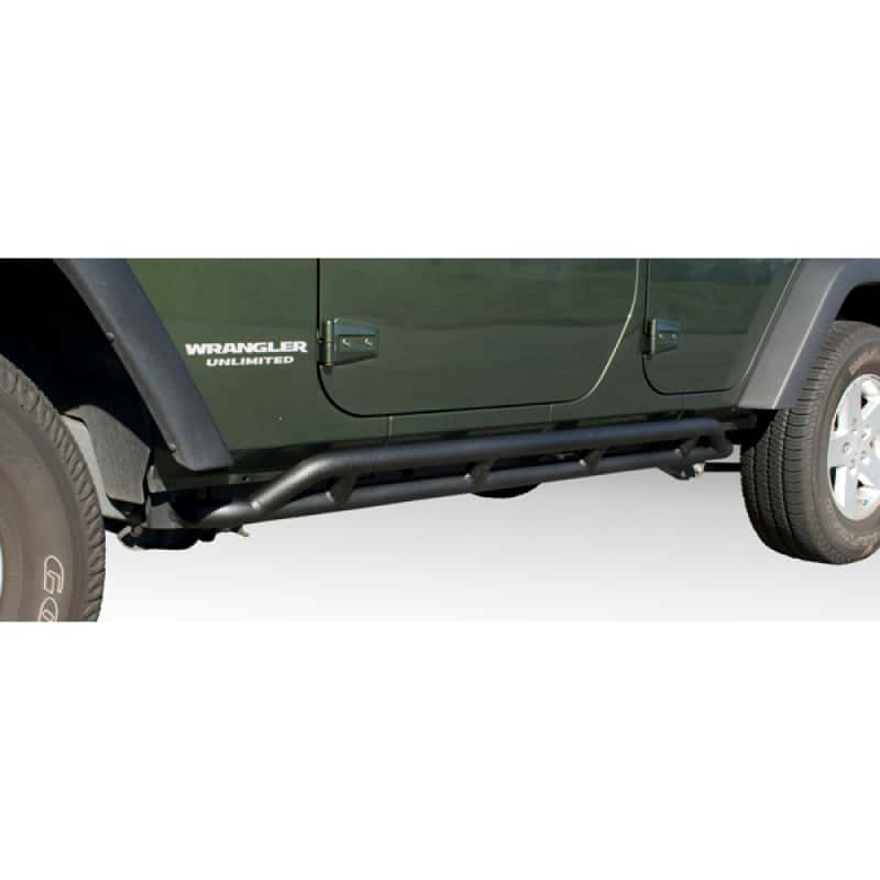 Rugged Ridge — Rugged Ridge RRC Rocker Guards Black 07-18 4-Door Jeep Wrangler
OFFROAD_STEPSSLIDERS
Rocker Panel Guard - view 2