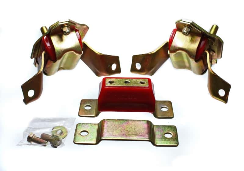 Energy Suspension — Energy Suspension 84-95 Ford Mustang 5.0 (302c.i.) V8 Red Motor & Transmission Mount Set
Mtr/TransMntSet - view 1