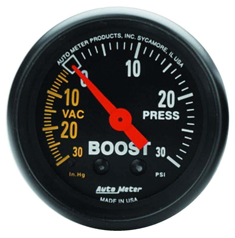 AutoMeter — Autometer Z Series 52mm 30 In Hg.-Vac. / 30 PSI Boost / Vacuum Gauge
GA 2" BST 30PSI M Z - view 2