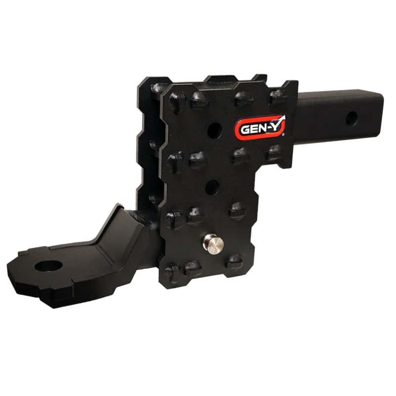 GEN-Y Hitch — Gen-Y Phantom-X 2in Solid Shank 4.5in Drop 1K TW 10K Hitch w/GH-103705 Platinum Ball Mount
Drop Hitch - view 2