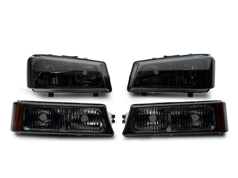 Raxiom — Raxiom 03-06 Chevrolet Silverado 1500 Axial OEM Style Rep Headlights- Chrome Housing- Smoked Lens
Headlights - view 2