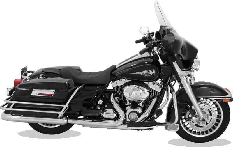 Mustang Motorcycle — Mustang 08-21 Harley Electra Glide Std,Rd Glide,Rd King,Str Glide Solo Seat w/Diamond Stitch - Black - view 3