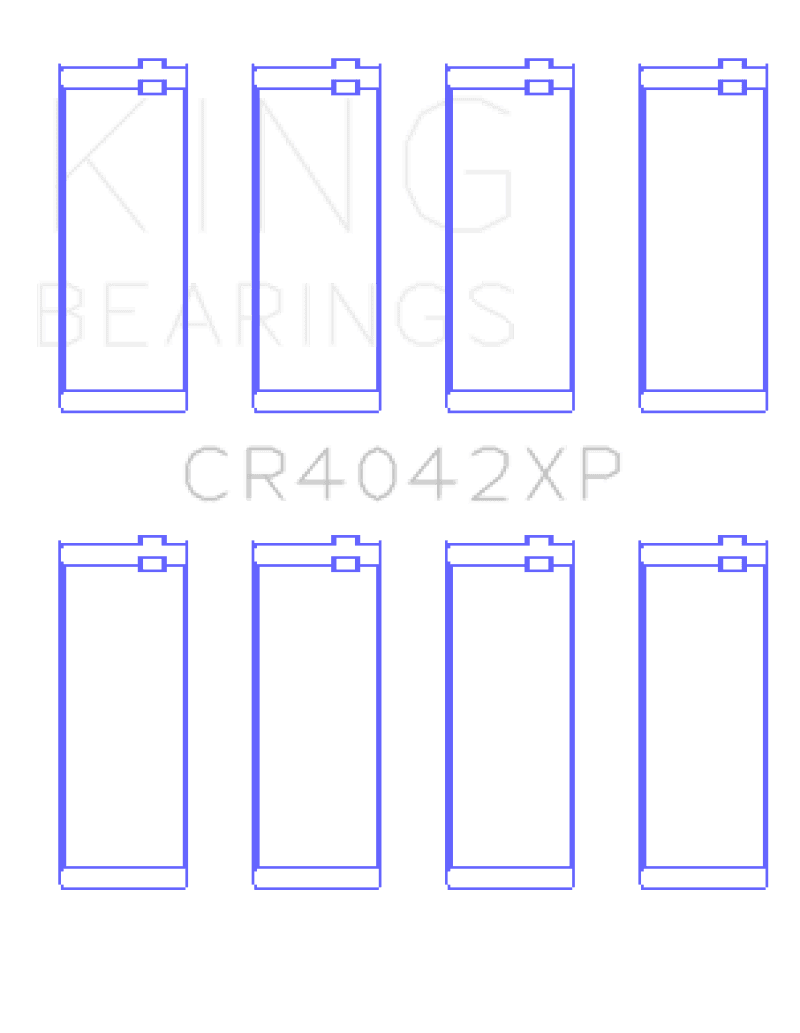 King Engine Bearings — King BMW M40/M42/M43/M44 1.6L/1.8L/1.9L Connecting Rod Bearings (Set of 4) - Size +.026mm
Engine Bearing - view 2