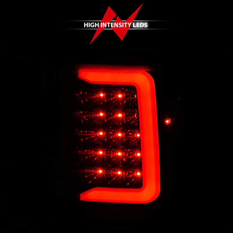 ANZO — ANZO 1993-1997 Ford  Ranger LED Tail Lights w/ Light Bar Black Housing Clear Lens - view 13