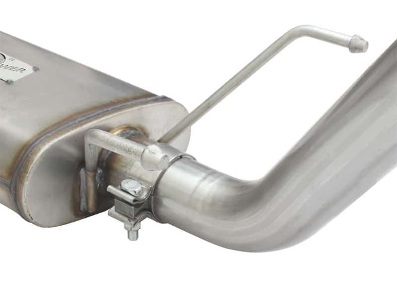 aFe — aFe MACH Force XP 2.5in Cat-Back Stainless Steel Exhaust System w/Black Tip Toyota Tacoma 13-14 2.7L
Cat-Back Exhaust - view 4