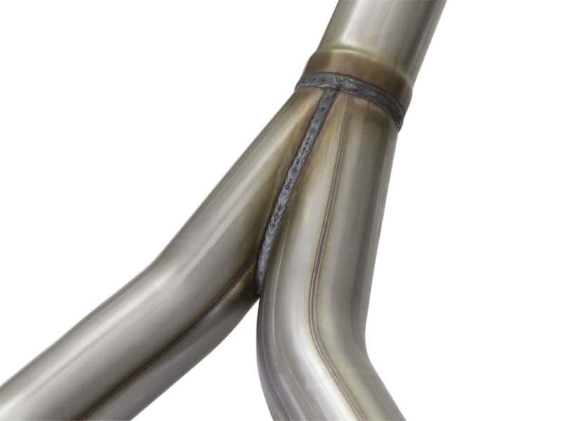 aFe — aFe Rebel Series CB 2.5in Dual Center Exit SS Exhaust w/ Black Tips 07-15 Jeep Wrangler 3.6L/3.8L V6
Cat-Back Exhaust - view 6