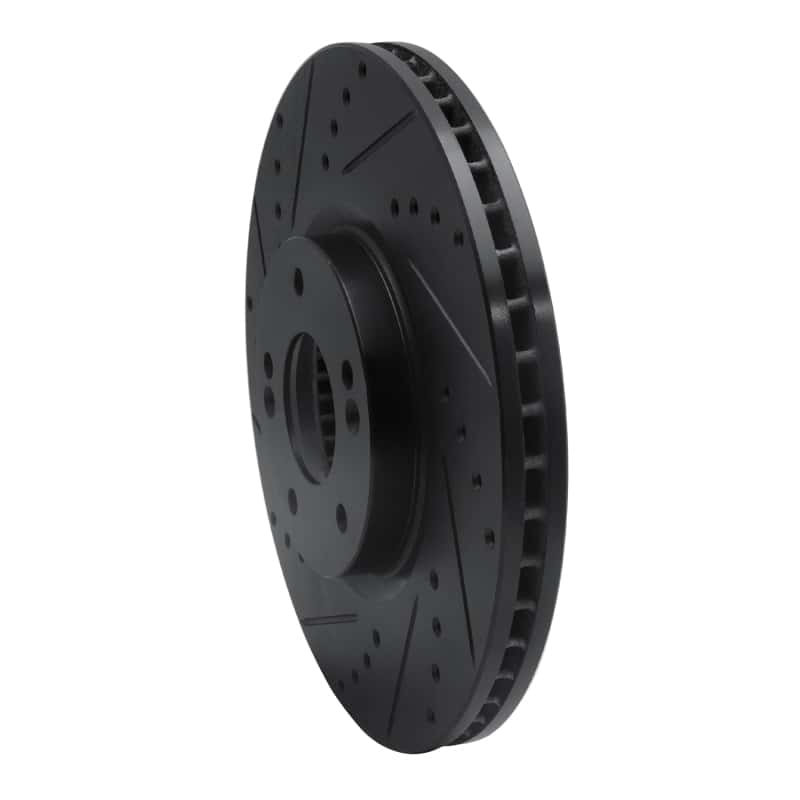 R1 Concepts — R1 07-12 Hyundai Veracruz Front Left Drilled & Slotted Black Brake Rotor
R1 Brake Rotor Drill - view 2