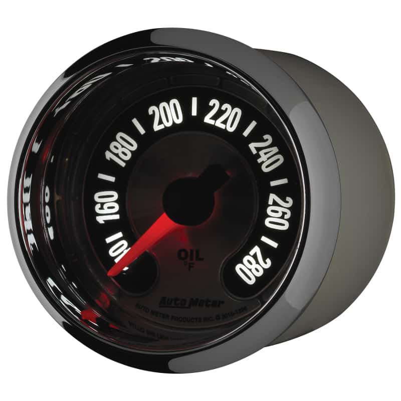 AutoMeter — Autometer American Muscle 2-1/16in Full Sweep Electric Digital Stepper 140-280 Deg F Oil Temp Gauge
GA 2" OILT STEPPR AM - view 9