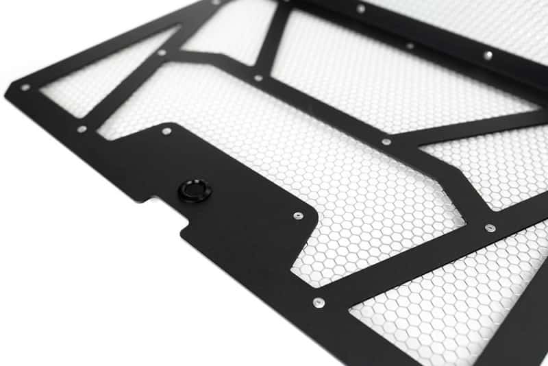 Agency Power — Agency Power 14-18 Polaris RZR XP 1000/XP Turbo Vented Engine Cover - Matte Black/Raw Alum. Mesh - view 3