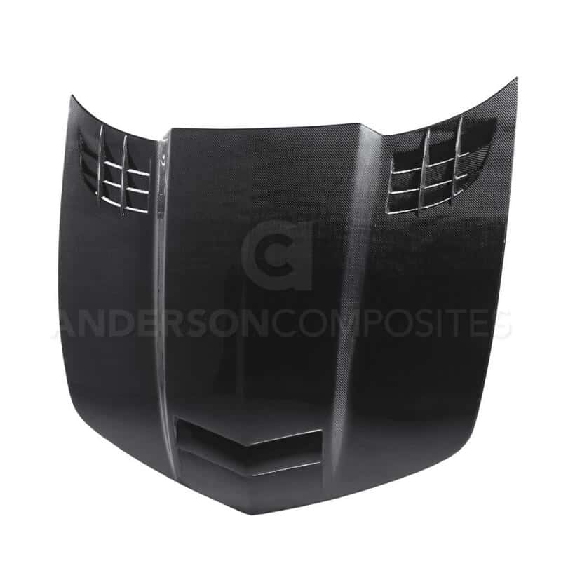 Anderson Composites — Anderson Composites 10-13 Chevy Camaro TTII-Style Carbon Fiber Hood - view 2