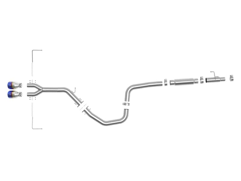 aFe — aFe Takeda Exhaust Cat-Back 19-20 Hyundai Veloster 304SS Blue Flame Dual Tips Exhaust
Cat-Back Exhaust - view 3